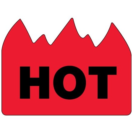 Bsc Preferred 1-1/2 x 2'' - ''Hot'' Bill of Lading Flame Labels BUY00016336